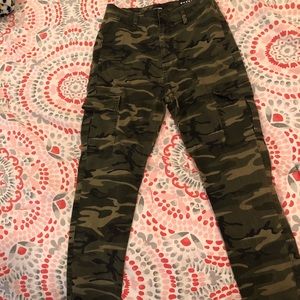 High-waisted cargo pants